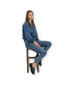 Back view Dark Green Pointed Toe Oxford - Calf Leather Handcrafted | Bespoky