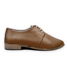 Side view Dark Tan Pointed Toe Oxford - Calf Leather Zero Drop | Bespoky