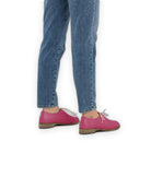 Detail Fuchsia Pointed Toe Oxford - Handcrafted Calf Leather Turkey | Bespoky