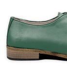 Top view Green Pointed Toe Oxford - Handcrafted Calf Leather | Bespoky