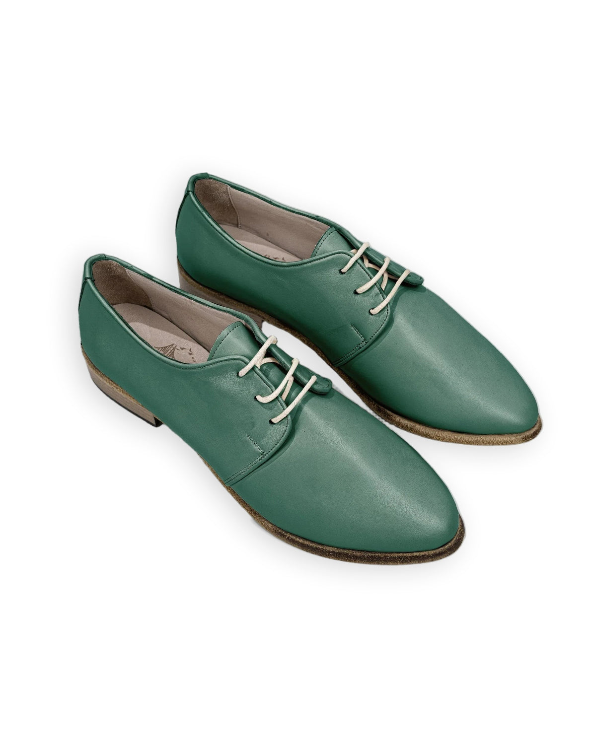 Womens Green Oxford Shoes
