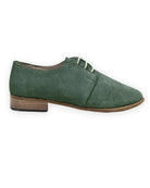 Side view Green Pointed Toe Oxford - Calf Leather Zero Drop | Bespoky