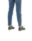 Top view Green Pointed Toe Oxford - Handcrafted Calf Leather | Bespoky