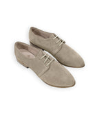 Women's Leather Pointed Toe Oxford - Handcrafted Calf Leather Wide Toe Box | Bespoky