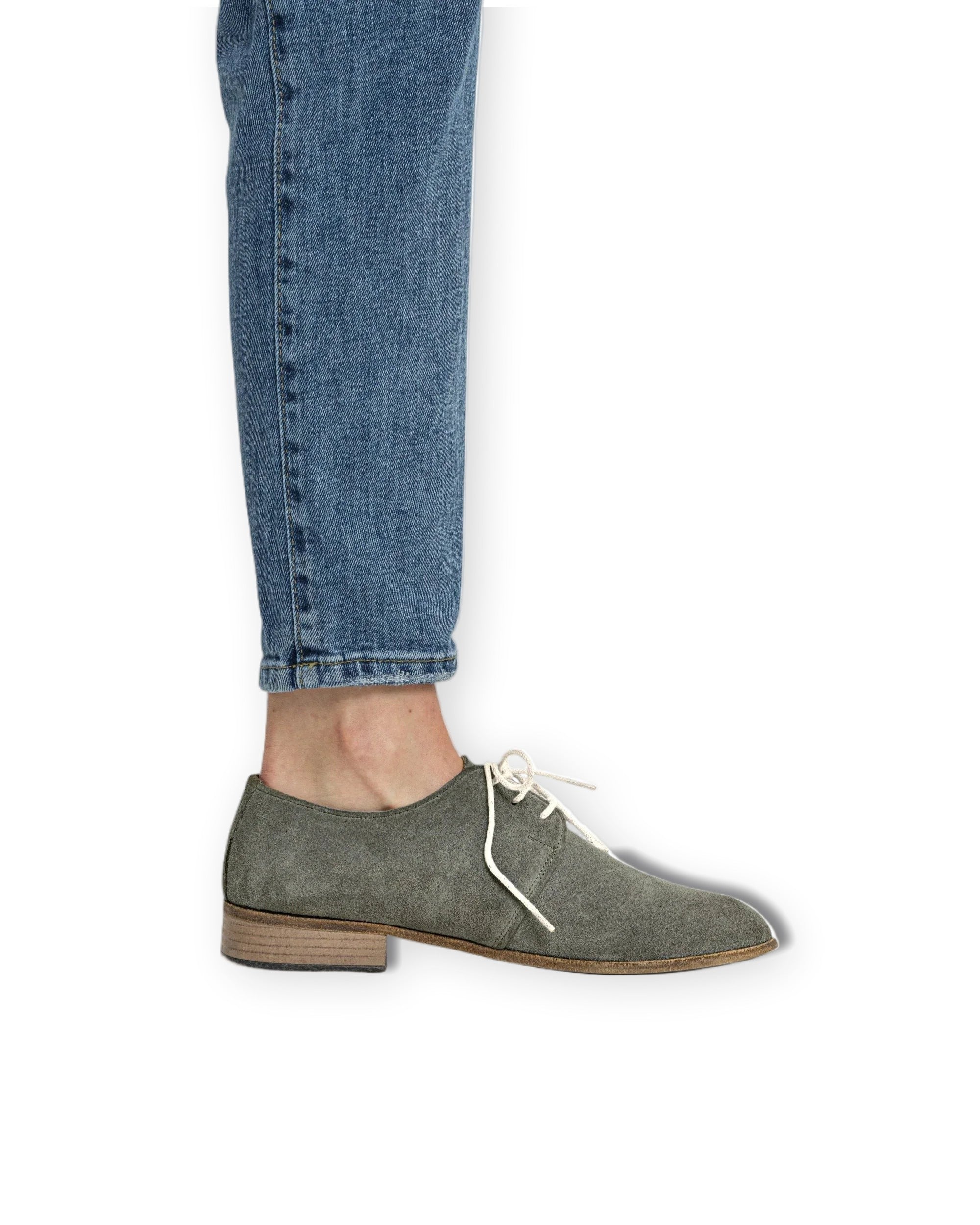 Pair Leather Pointed Toe Oxford - Barefoot Wide Toe Calf Leather | Bespoky