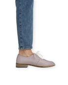 Pair Pink Pointed Toe Oxford - Barefoot Wide Toe Calf Leather | Bespoky