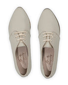 Detail Lucas Beige Pointed Toe Oxford - Handcrafted Calf Leather Turkey | Bespoky