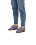 Top view Purple Pointed Toe Oxford - Handcrafted Calf Leather | Bespoky