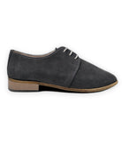 Side view Smoked Pointed Toe Oxford - Calf Leather Zero Drop | Bespoky