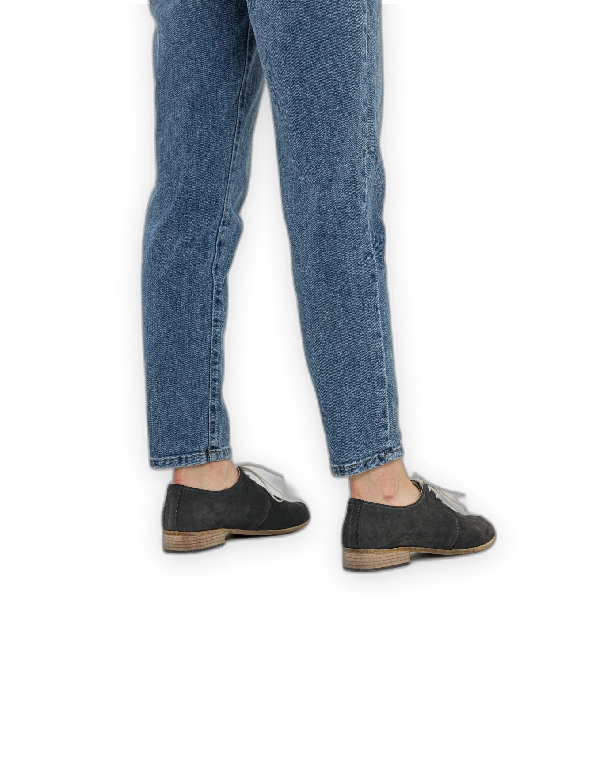 Top view Smoked Pointed Toe Oxford - Handcrafted Calf Leather | Bespoky