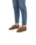 Top view Tan Pointed Toe Oxford - Handcrafted Calf Leather | Bespoky