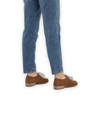 Detail Tan Pointed Toe Oxford - Handcrafted Calf Leather Turkey | Bespoky