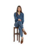 Back view Tan Pointed Toe Oxford - Calf Leather Handcrafted | Bespoky