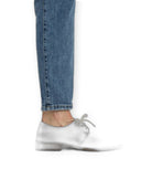 Detail White Pointed Toe Oxford - Handcrafted Calf Leather Turkey | Bespoky