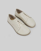 Men's Lucas Beige Barefoot Sneaker - Handcrafted Calf Leather Wide Toe Box | Bespoky