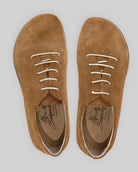 Side view Tan Barefoot Sneaker - Calf Leather Zero Drop | Bespoky
