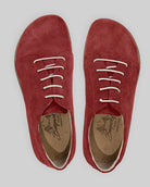 Side view Burgundy Barefoot Sneaker - Calf Leather Zero Drop | Bespoky