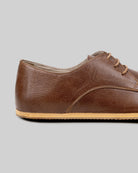 Detail Brown Oxford Shoes - Handcrafted Calf Leather Turkey | Bespoky