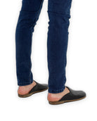 Top view Black Slippers - Handcrafted Calf Leather | Bespoky