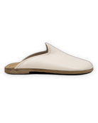 Close-up calf leather - Cream Slippers Detail | Bespoky