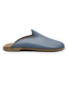 Close-up calf leather - Jean Blue Slippers Detail | Bespoky