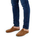 Top view Suede Slippers - Handcrafted Calf Leather | Bespoky