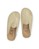 Side view Yellow Slippers - Calf Leather Zero Drop | Bespoky