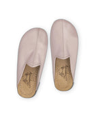 Top view Pink Slippers - Handcrafted Calf Leather | Bespoky
