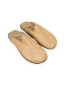 Men's Melon Yellow Slippers - Handcrafted Calf Leather Wide Toe Box | Bespoky