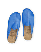 Detail Blue Slippers - Handcrafted Calf Leather Turkey | Bespoky