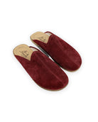 Women's Burgundy Slippers - Handcrafted Calf Leather Wide Toe Box | Bespoky