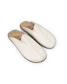 Women's Cream Slippers - Handcrafted Calf Leather Wide Toe Box | Bespoky