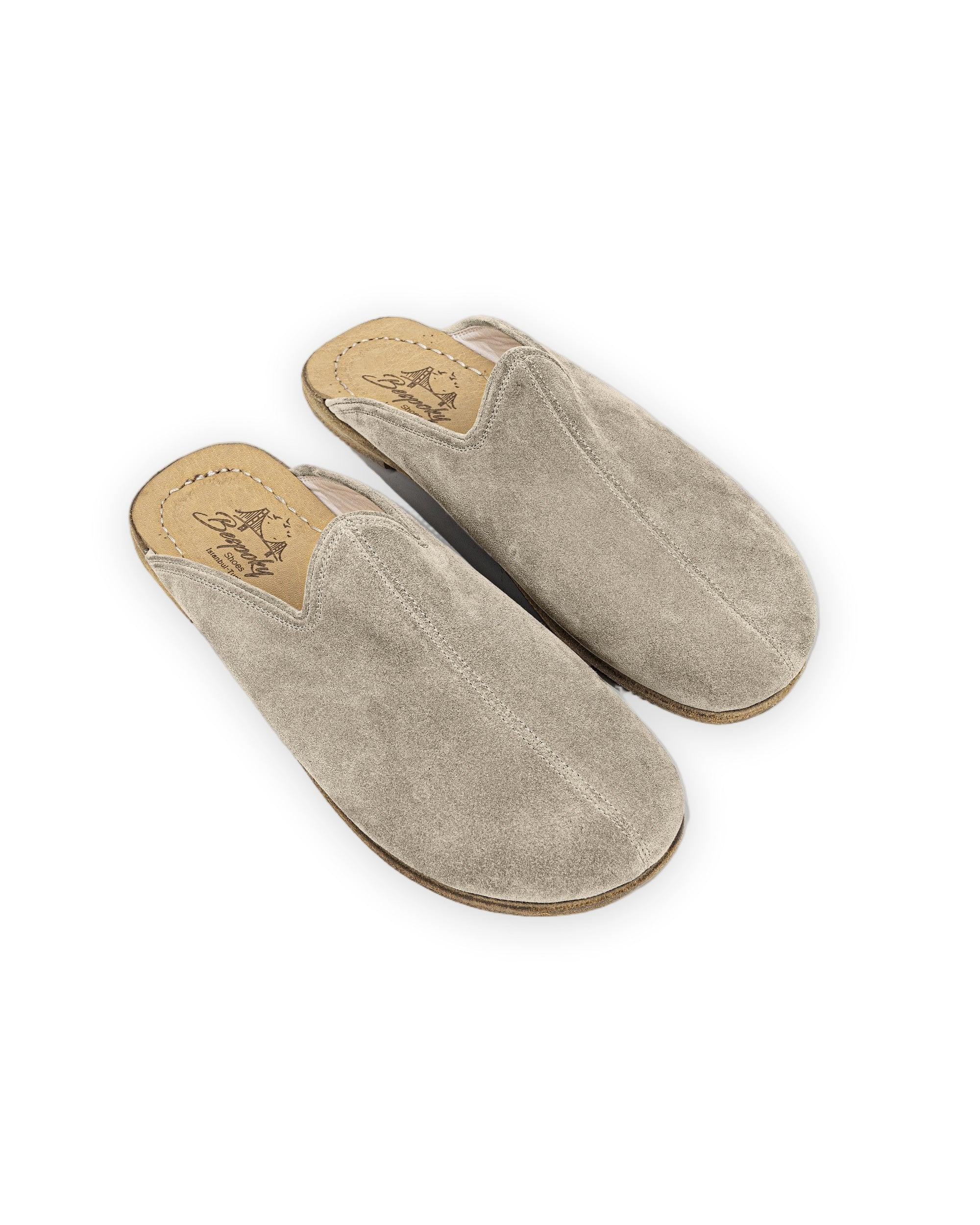 Women's Cream Slippers - Handcrafted Calf Leather Wide Toe Box | Bespoky