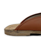 Side view Dark Brown Slippers - Calf Leather Zero Drop | Bespoky