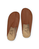 Close-up calf leather - Dark Brown Slippers Detail | Bespoky