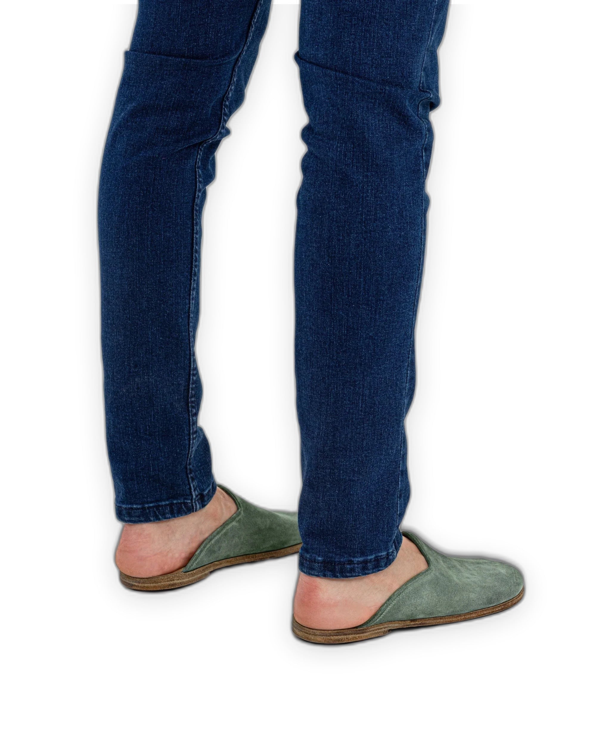 Top view Green Slippers - Handcrafted Calf Leather | Bespoky