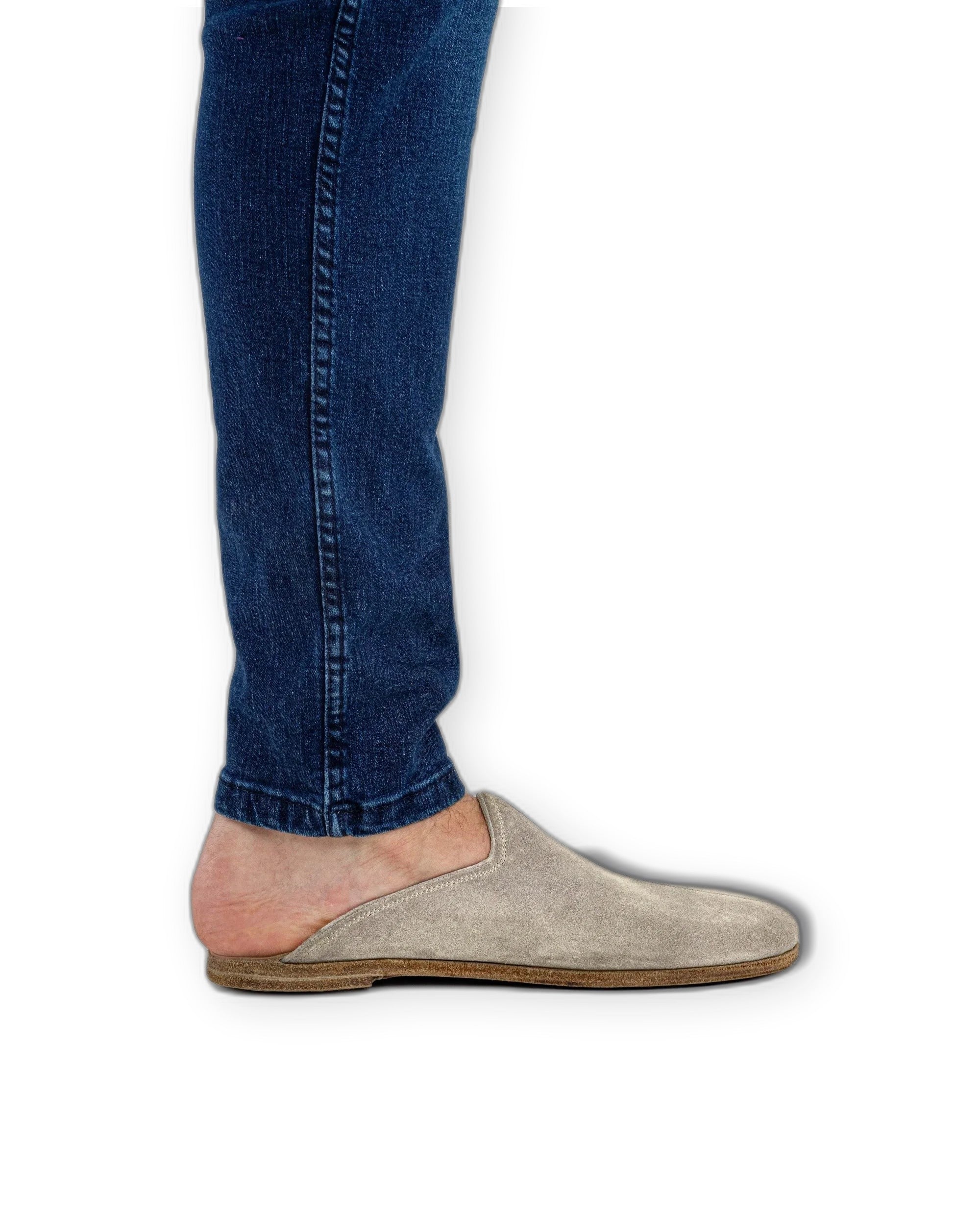 Pair Leather Slippers - Barefoot Wide Toe Calf Leather | Bespoky