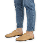 Top view Melon Yellow Slippers - Handcrafted Calf Leather | Bespoky