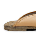 Back view Melon Yellow Slippers - Calf Leather Handcrafted | Bespoky