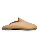 Close-up calf leather - Melon Yellow Slippers Detail | Bespoky