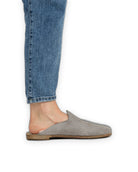 Detail Smoked Slippers - Handcrafted Calf Leather Turkey | Bespoky