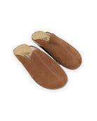 Women's Tan Slippers - Handcrafted Calf Leather Wide Toe Box | Bespoky