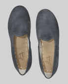 Side view Grey Yemeni Shoes - Calf Leather Zero Drop | Bespoky