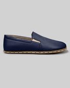 Side view Navy Blue Barefoot Shoes - Calf Leather Zero Drop | Bespoky