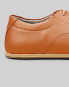 Top view Orange Barefoot Sneaker - Handcrafted Calf Leather | Bespoky