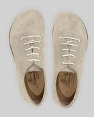 Side view Cream Barefoot Sneaker - Calf Leather Zero Drop | Bespoky