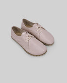 Men's Pink Oxford Shoes - Handcrafted Calf Leather Wide Toe Box | Bespoky