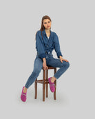 Back view Pink Oxford Shoes - Calf Leather Handcrafted | Bespoky