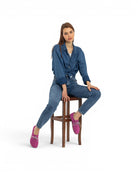 Back view Pink Oxford Shoes - Calf Leather Handcrafted | Bespoky