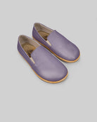 Women's Purple Barefoot Shoes - Handcrafted Calf Leather Wide Toe Box | Bespoky